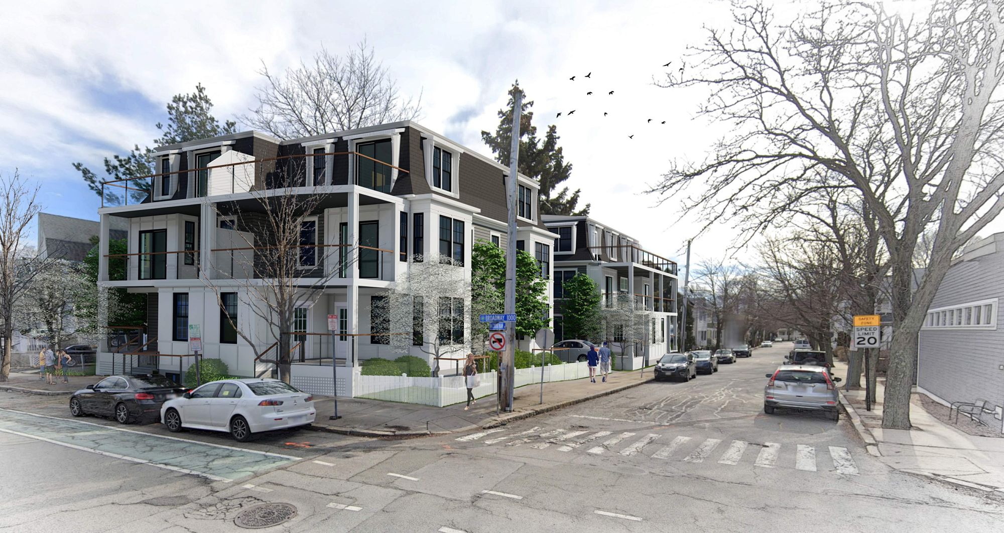 1006 Broadway: Street-level rendering, AV-2