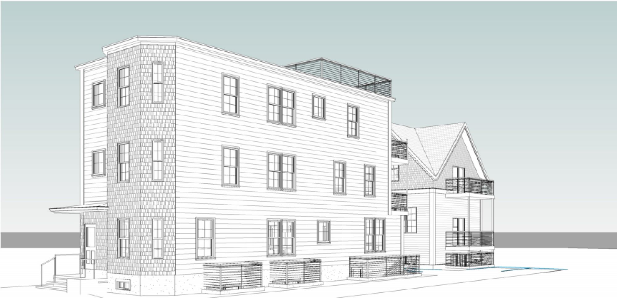 Architectural rendering of 21-23 Kent Ct