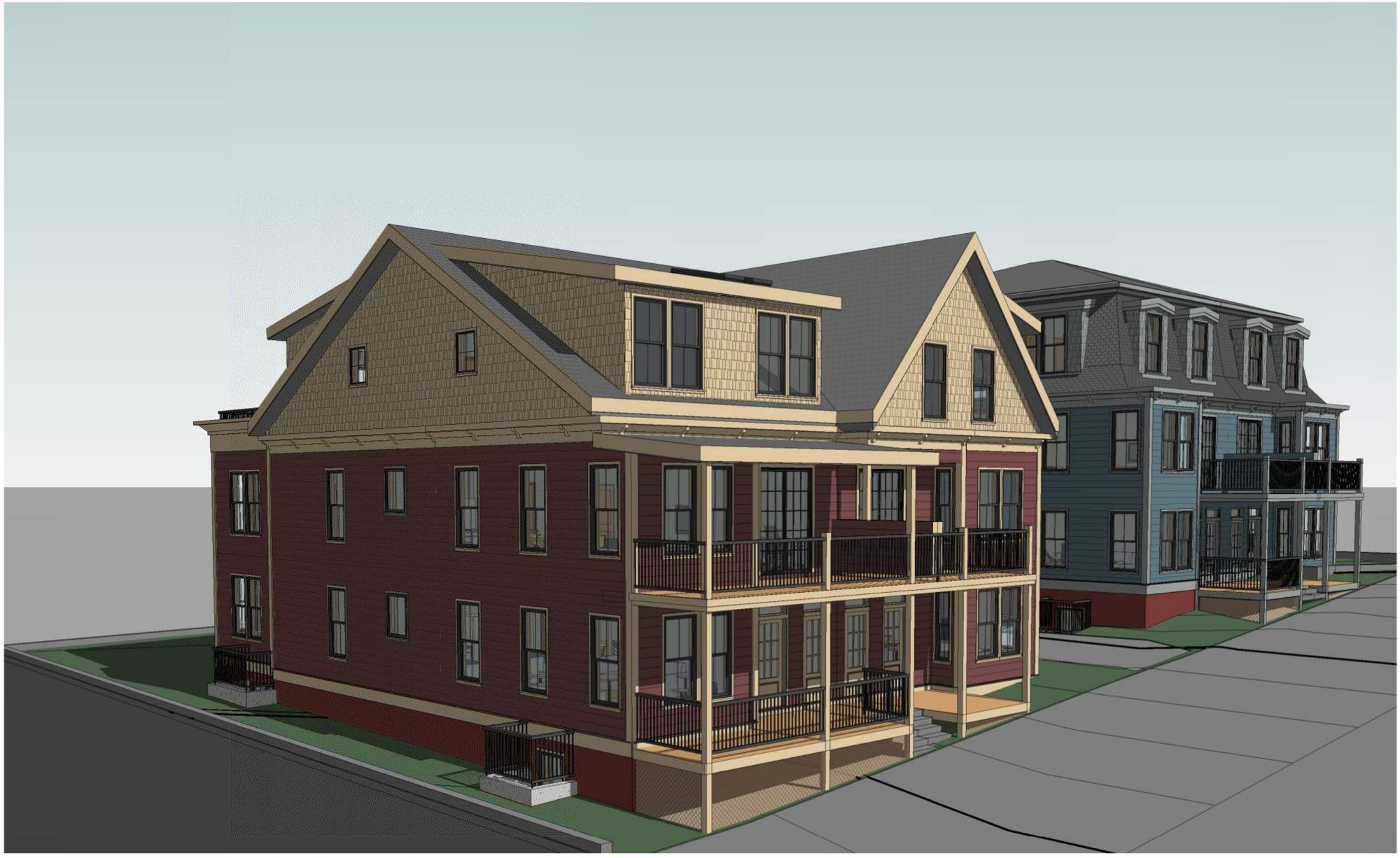 Architectural rendering of 28-30 Vinal Ave