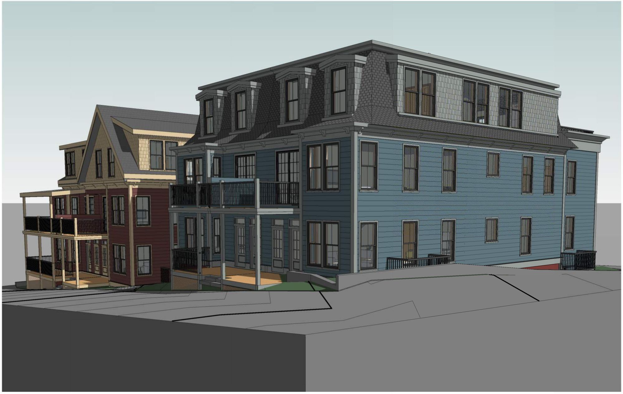 28-30 Vinal Ave: Perspective, AV-1B