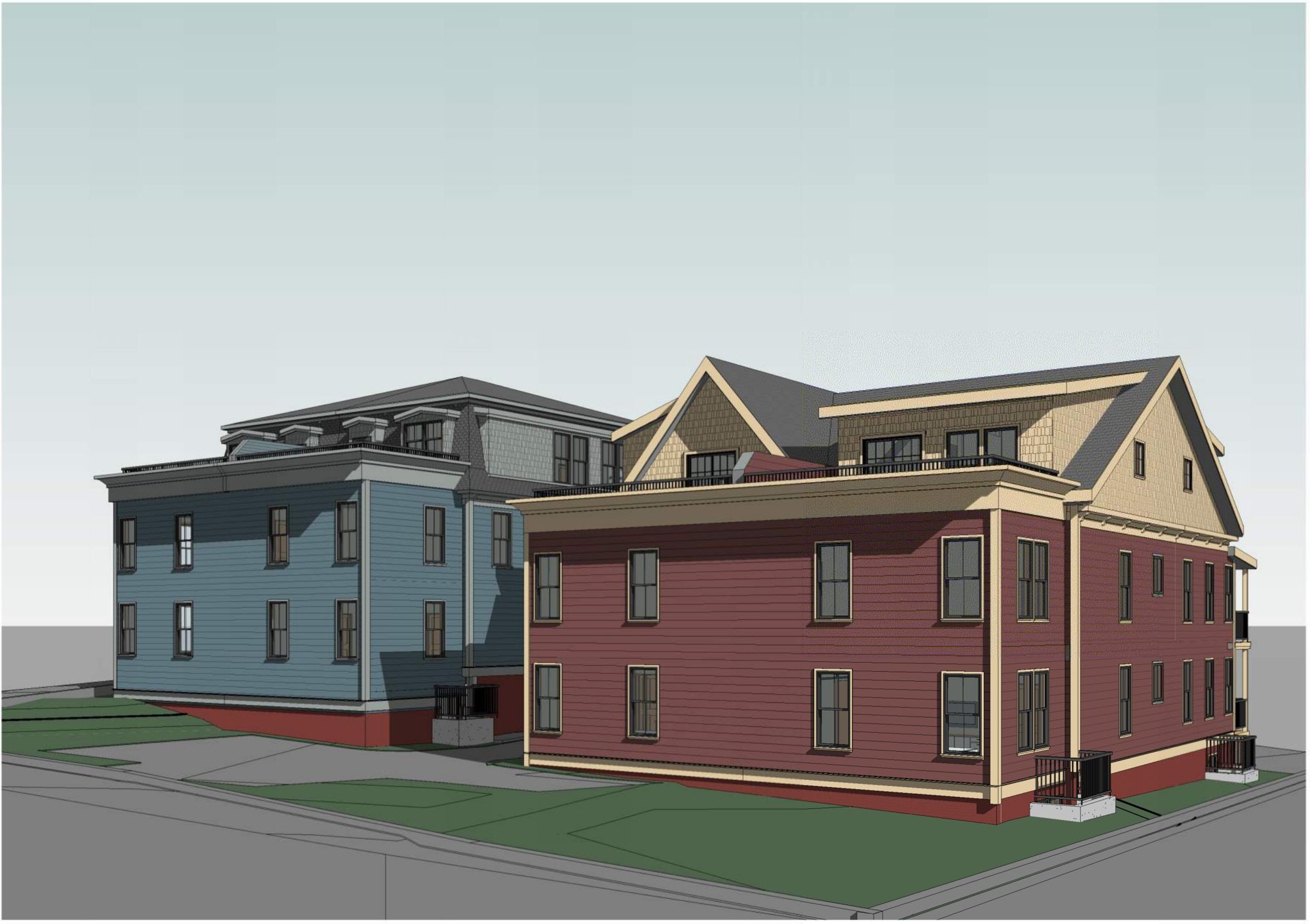 28-30 Vinal Ave: Perspective, AV-1B