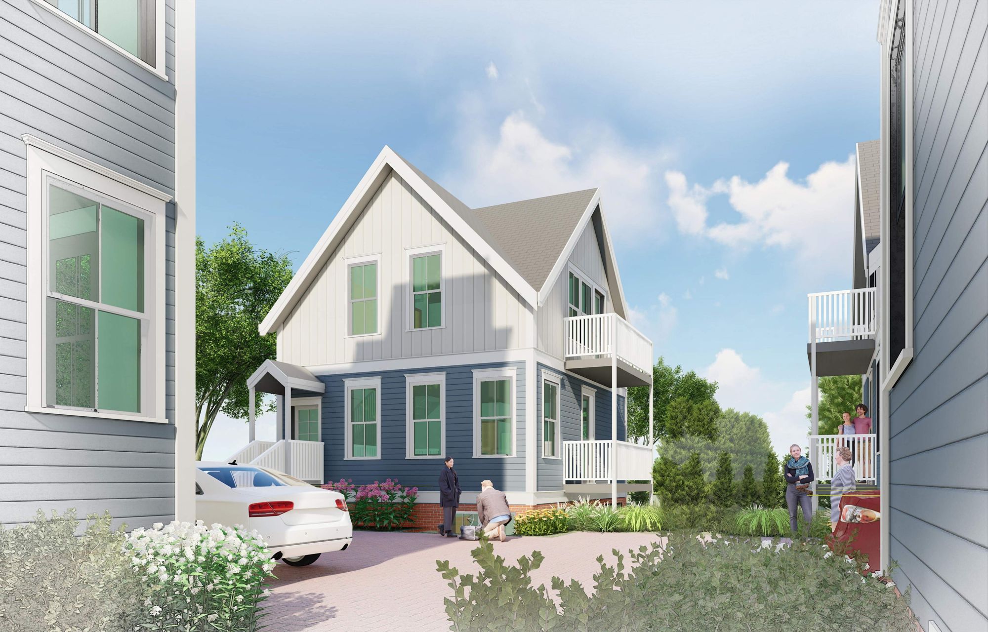 6-8 Bolton St: Backyard cottage rendering, AV-3A